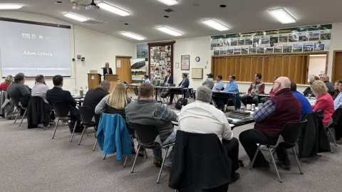 Congresswoman Julie Fedorchak (R-ND) with ND Corn Growers Association