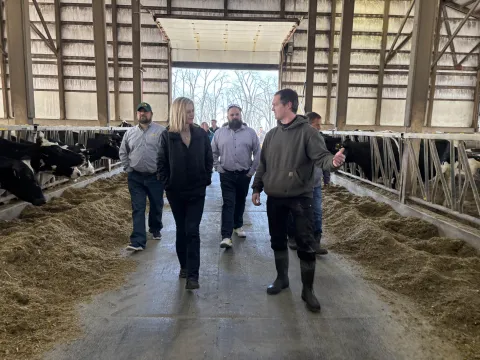 Congresswoman Julie Fedorchak (R-ND) at VanBedaf Dairy Farm