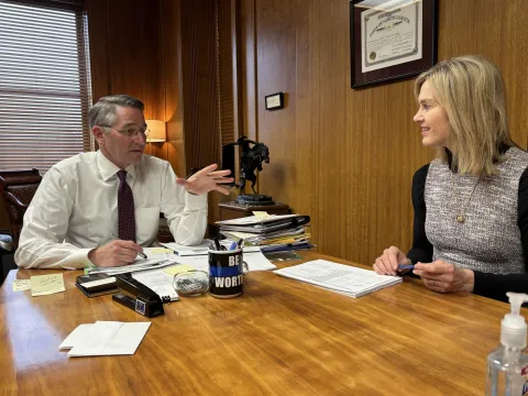 Congresswoman Julie Fedorchak (R-ND) with ND AG Drew Wrigley
