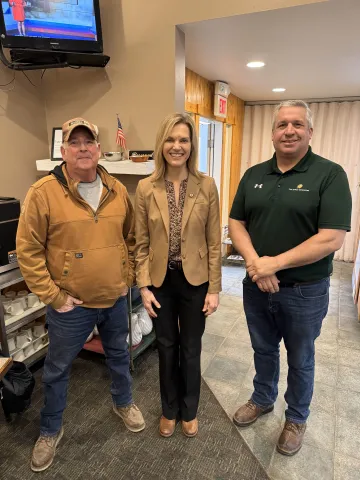 Congresswoman Julie Fedorchak (R-ND) with Mayor of Arthur