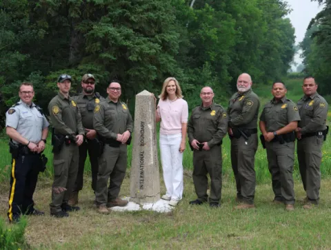 Northern Border Picture with Border Patrol