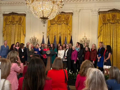 Congresswoman Julie Fedorchak (R-ND) at the White House for Women's History Month