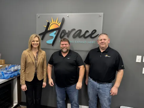 Congresswoman Julie Fedorchak (R-ND) with Mayor of Horace