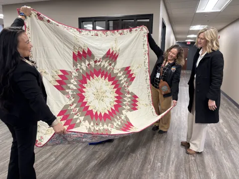 Congresswoman Julie Fedorchak (R-ND) at Spirit Lake 