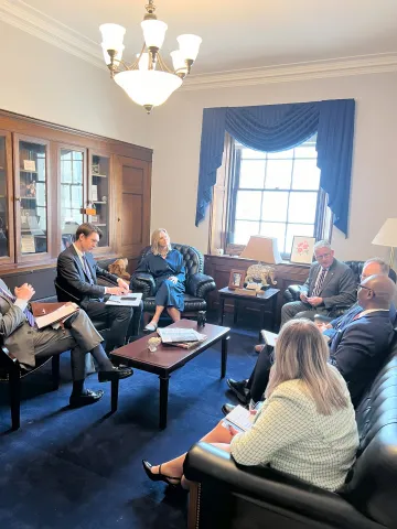 Rep. Fedorchak with Vice President for Research and Economic Development