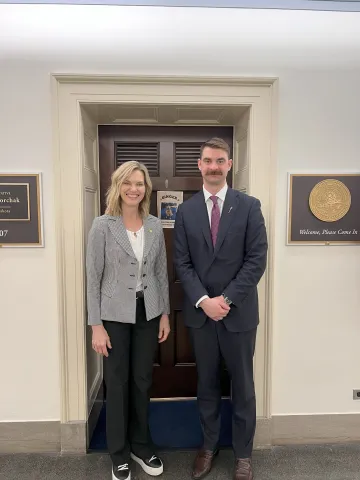 Rep. Fedorchak with Mr. Dan Williams