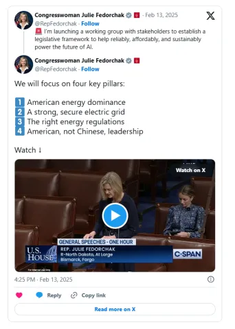 Congresswoman Julie Fedorchak (R-ND) on House Floor 