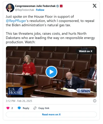 Congresswoman Julie Fedorchak (R-ND) speaks on House Floor