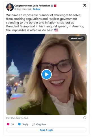 Congresswoman Julie Fedorchak (R-ND)