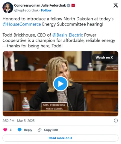 Congresswoman Julie Fedorchak (R-ND)