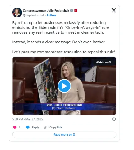 Congresswoman Julie Fedorchak (R-ND) on the House Floor