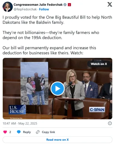 Congresswoman Julie Fedorchak (R-ND)