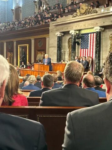 Pres. Trump Joint Address Photo