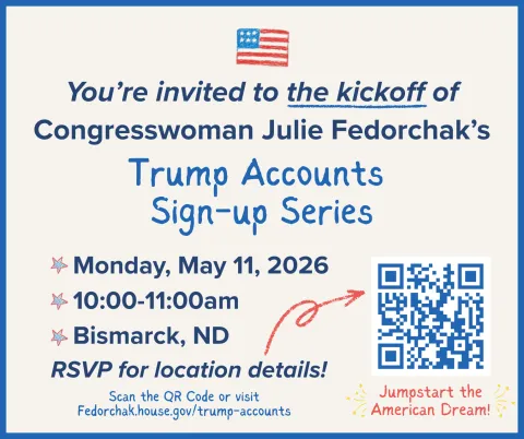 Trump accounts sign up graphic